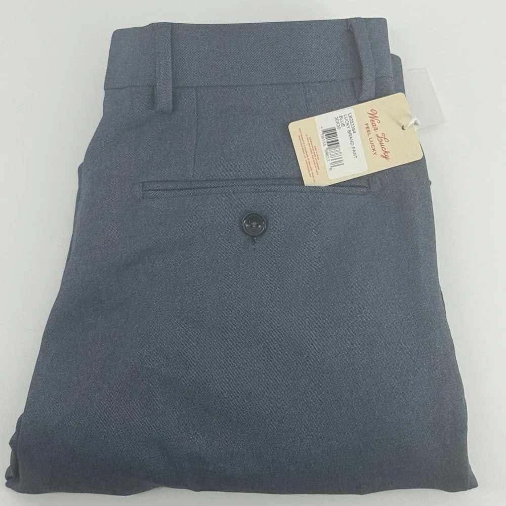 Lucky Brand Mens Modern Fit Blue Dress Pants Trousers 30x30 NWT LB2333S4